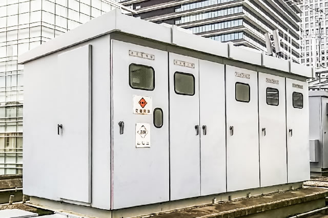 屋外電気設備の写真